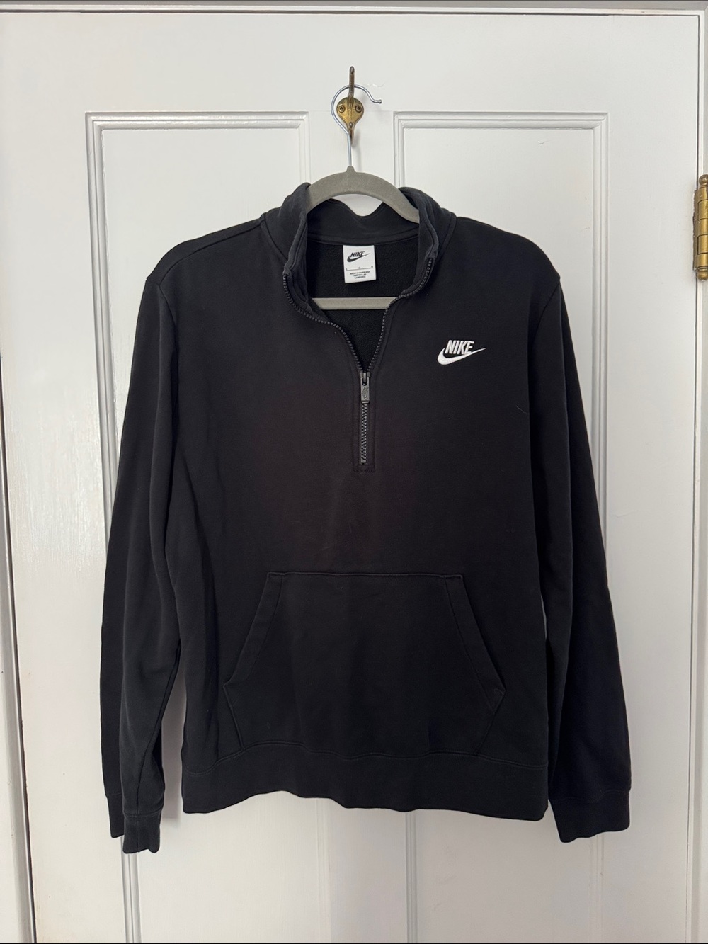 Nike Black Quarter-Zip Pullover Hoodie
